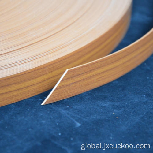 Natural Wood Pvc Edge Banding Customized Size wood colour Countertop Edging banding Strip Supplier